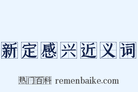 新定感兴近义词是什么意思的图片